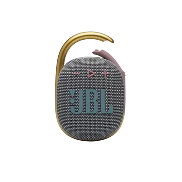 JBL Clip 4 Ultra-portable Waterproof Speaker - Grey/ Pink